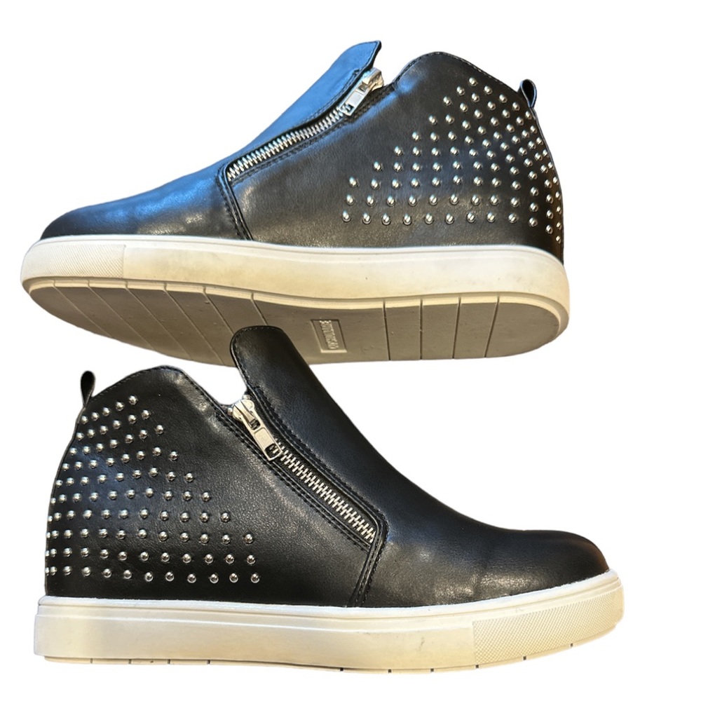 Super Cute Black with Silver Studs Ankle Boots